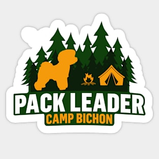Camp Bichon Frise Pack Leader Sticker
